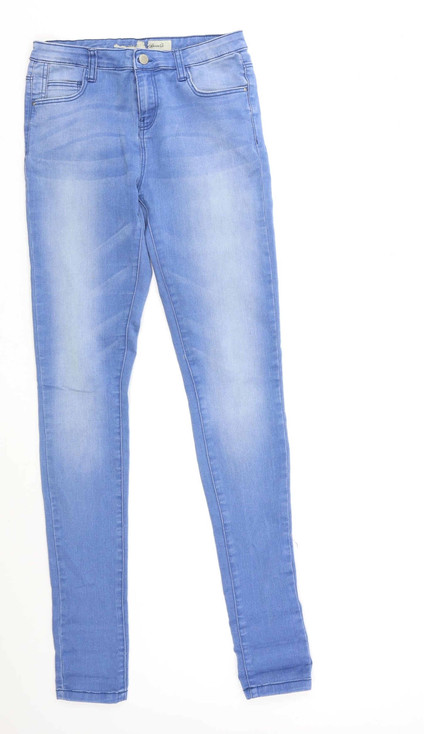 Denim & Co. Womens Blue  Denim Skinny Jeans Size 10 L32 in
