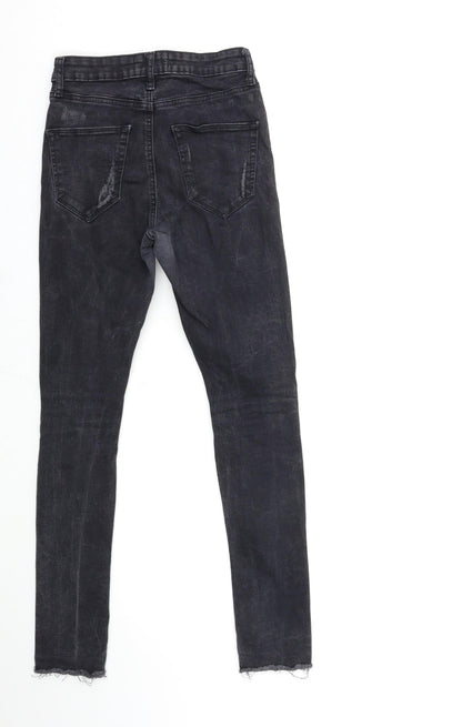 Dorothy Perkins Womens Grey  Denim Skinny Jeans Size 6 L27 in