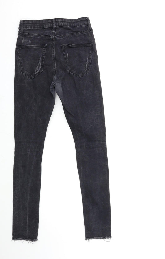 Dorothy Perkins Womens Grey  Denim Skinny Jeans Size 6 L27 in