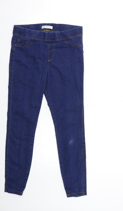 Denim & Co. Womens Blue  Denim Jegging Jeans Size 12 L27 in