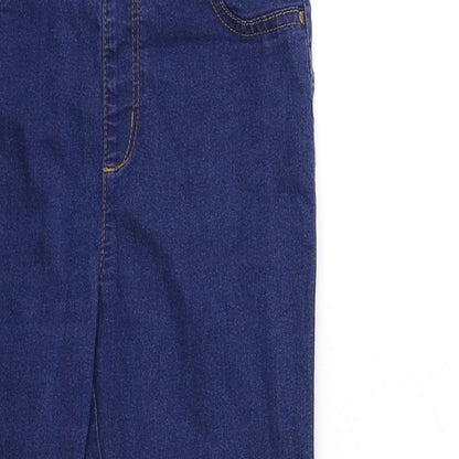 Denim & Co. Womens Blue  Denim Jegging Jeans Size 12 L27 in