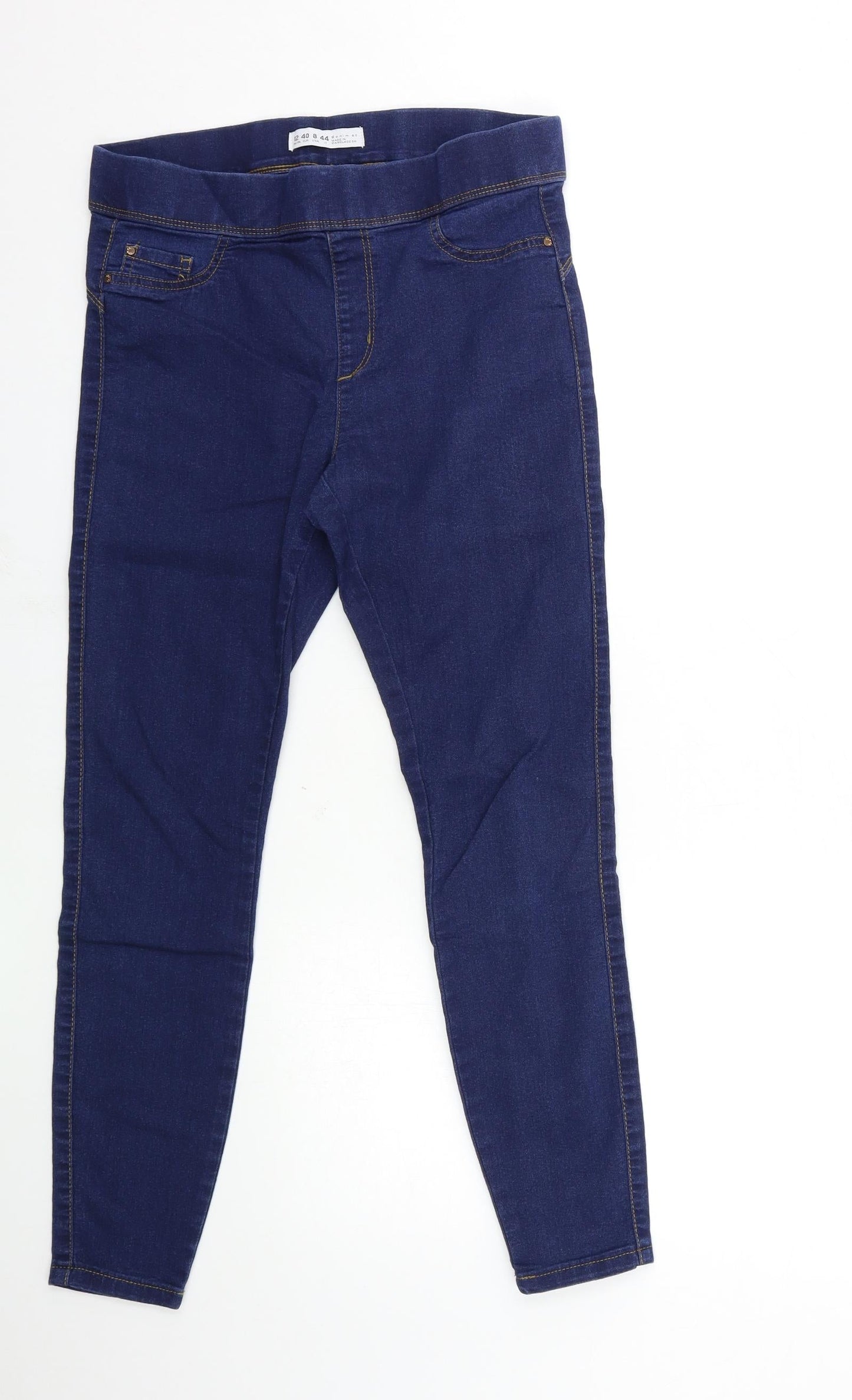 Denim & Co. Womens Blue  Denim Skinny Jeans Size 12 L27 in