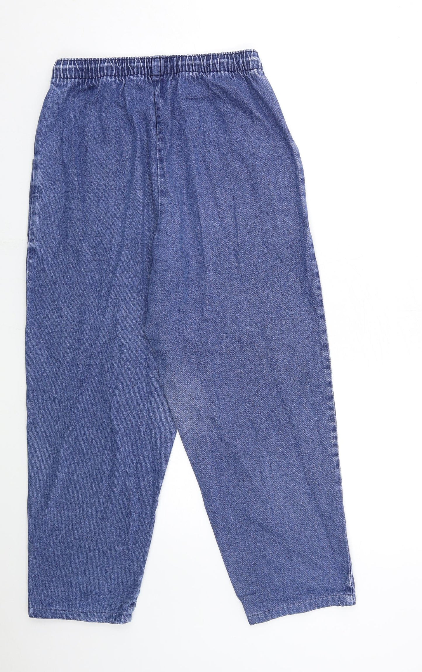 Womens UK Size 28 in Preworn Regular Fit Mom Blue Jeans