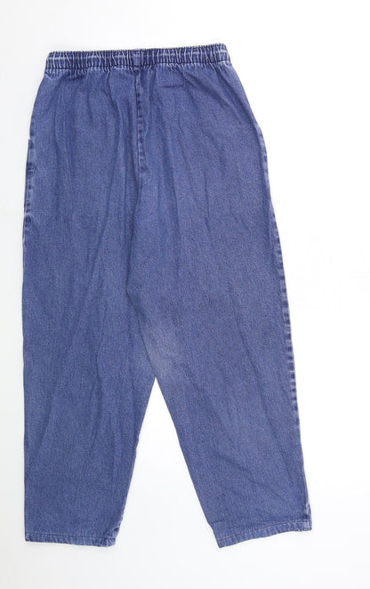Womens UK Size 28 in Preworn Regular Fit Mom Blue Jeans