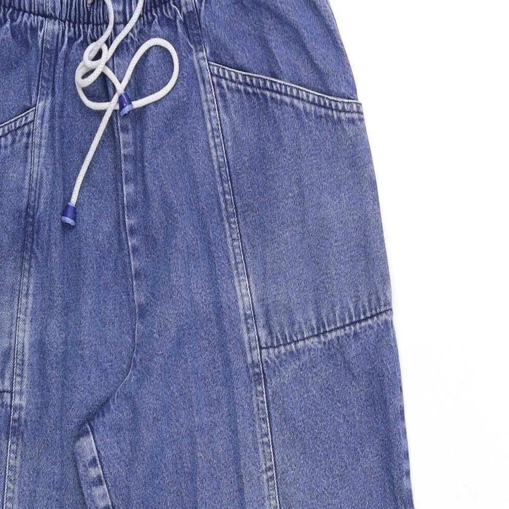 Womens UK Size 28 in Preworn Regular Fit Mom Blue Jeans