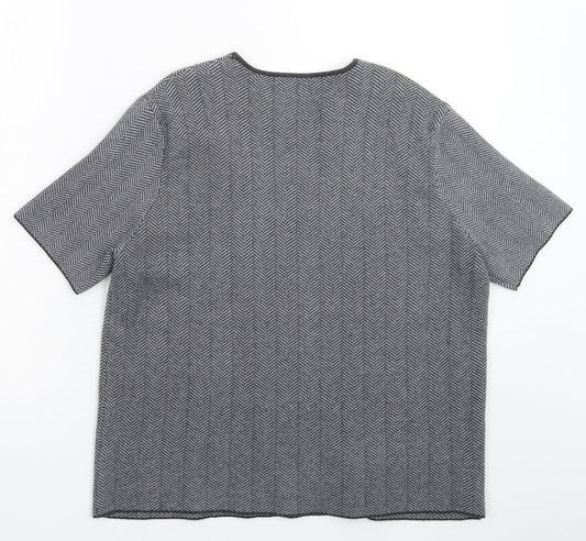 Womens UK Size L Zara Grey Pullover Jumper