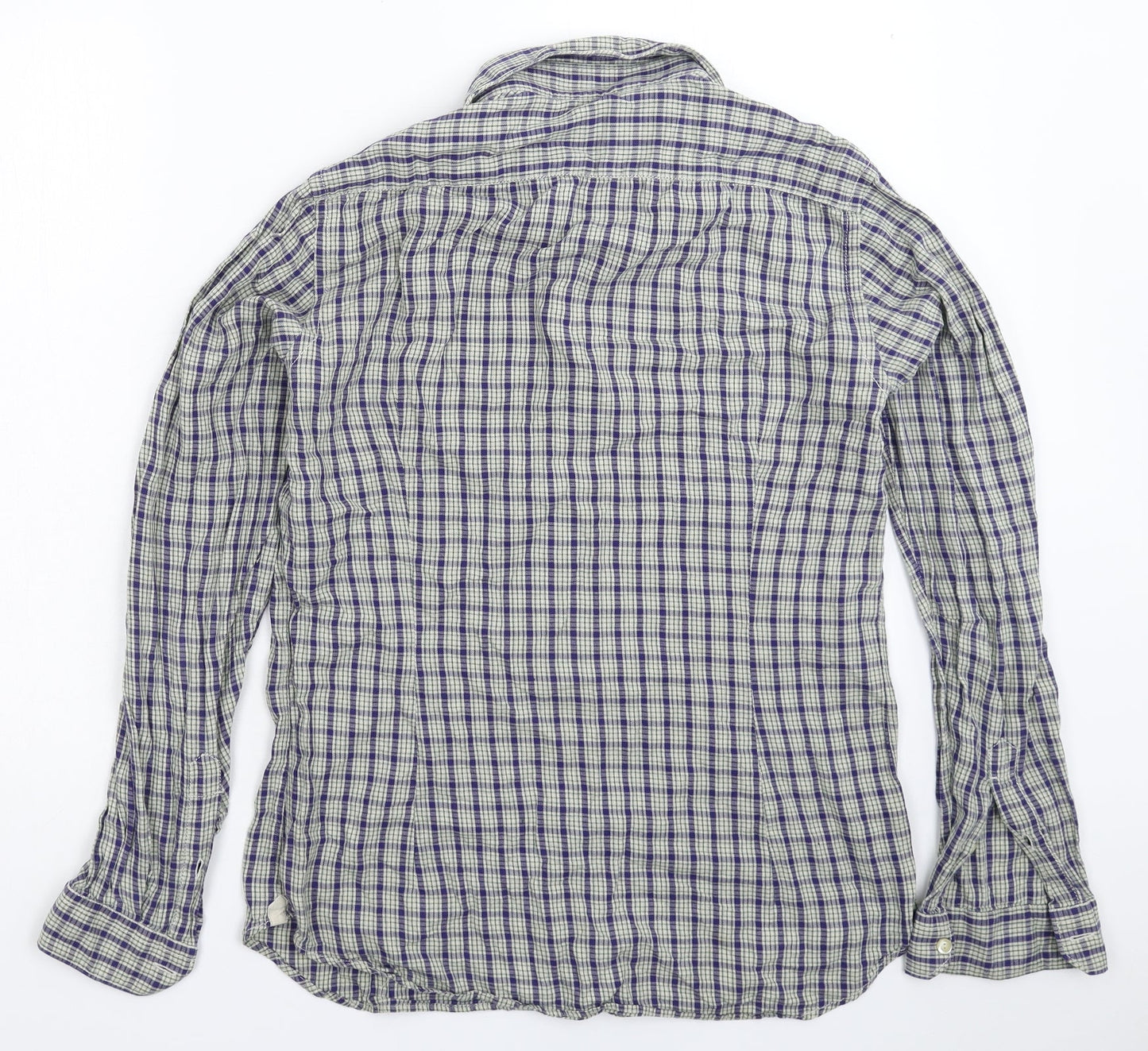 Tintoria Mens Multicoloured Check   Dress Shirt Size 15.5