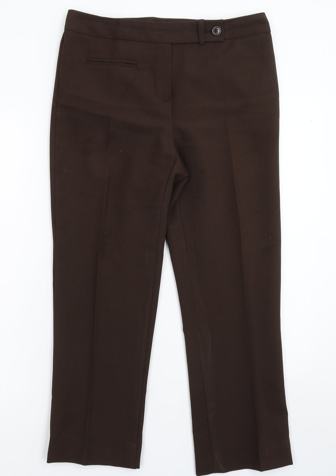 Womens UK Size 10 Marks and Spencer Regular Fit Dress Pants Grey Trousers