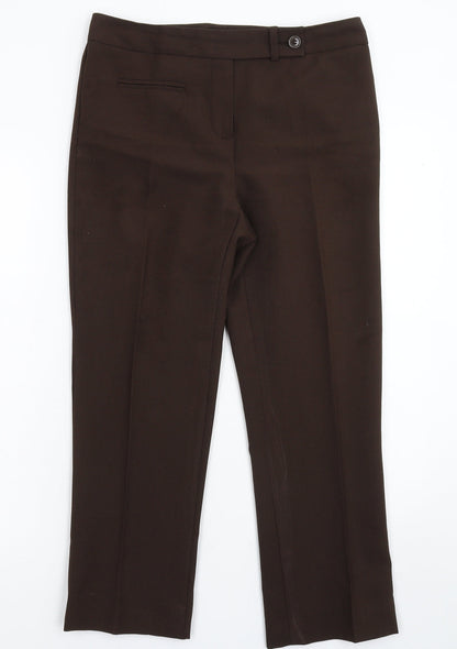 Womens UK Size 10 Marks and Spencer Regular Fit Dress Pants Grey Trousers