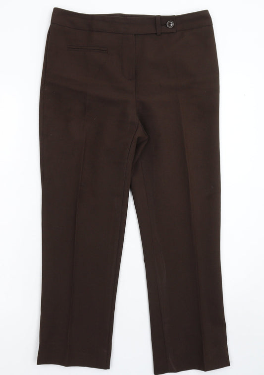 Womens UK Size 10 Marks and Spencer Regular Fit Dress Pants Grey Trousers