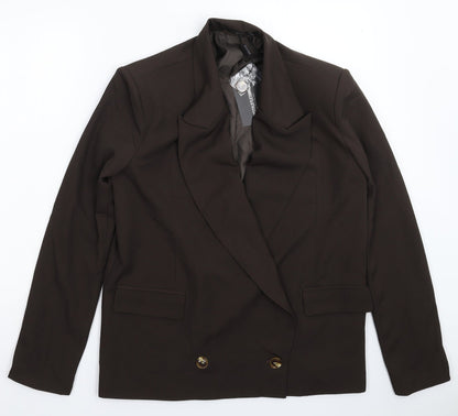 PRETTYLITTLETHING Womens Black   Jacket Blazer Size 6