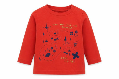 Front view of Gap Baby Red Basic T-Shirt, size 9-12, Months