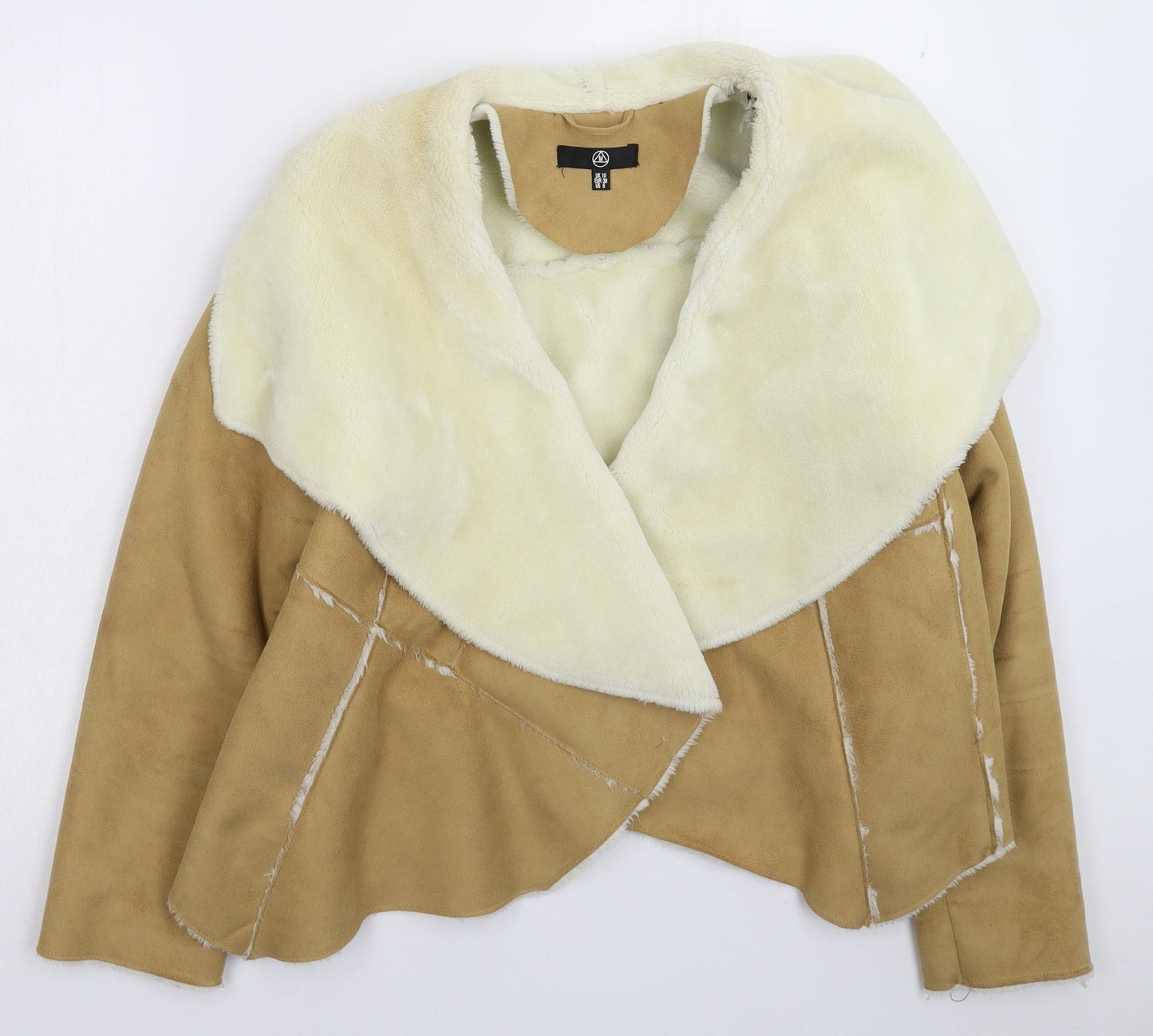 Missguided Womens Beige   Jacket  Size 10