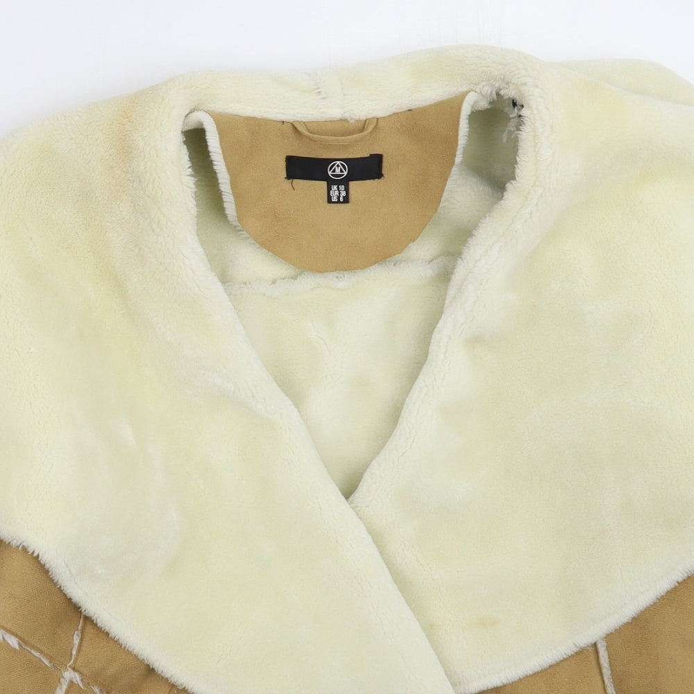 Missguided Womens Beige   Jacket  Size 10
