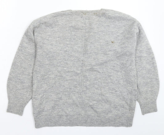 Womens UK Size XS H&M Grey Pullover Jumper