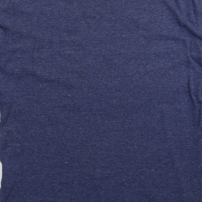 Pull&Bear Mens Blue  Knit Pullover Jumper Size M