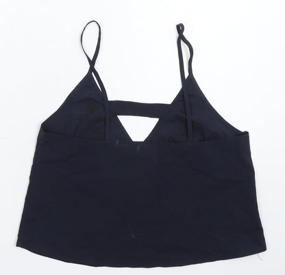 Womens UK Size 8 New Look Blue Basic Tank