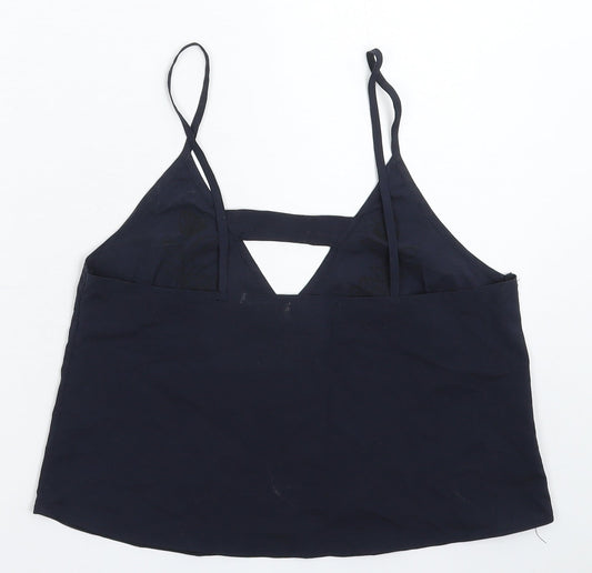 Womens UK Size 8 New Look Blue Basic Tank