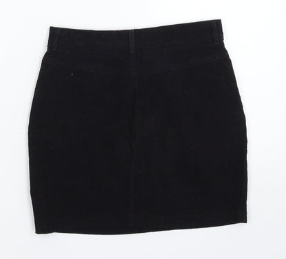 SheIn Womens Black  Corduroy Mini Skirt Size XS