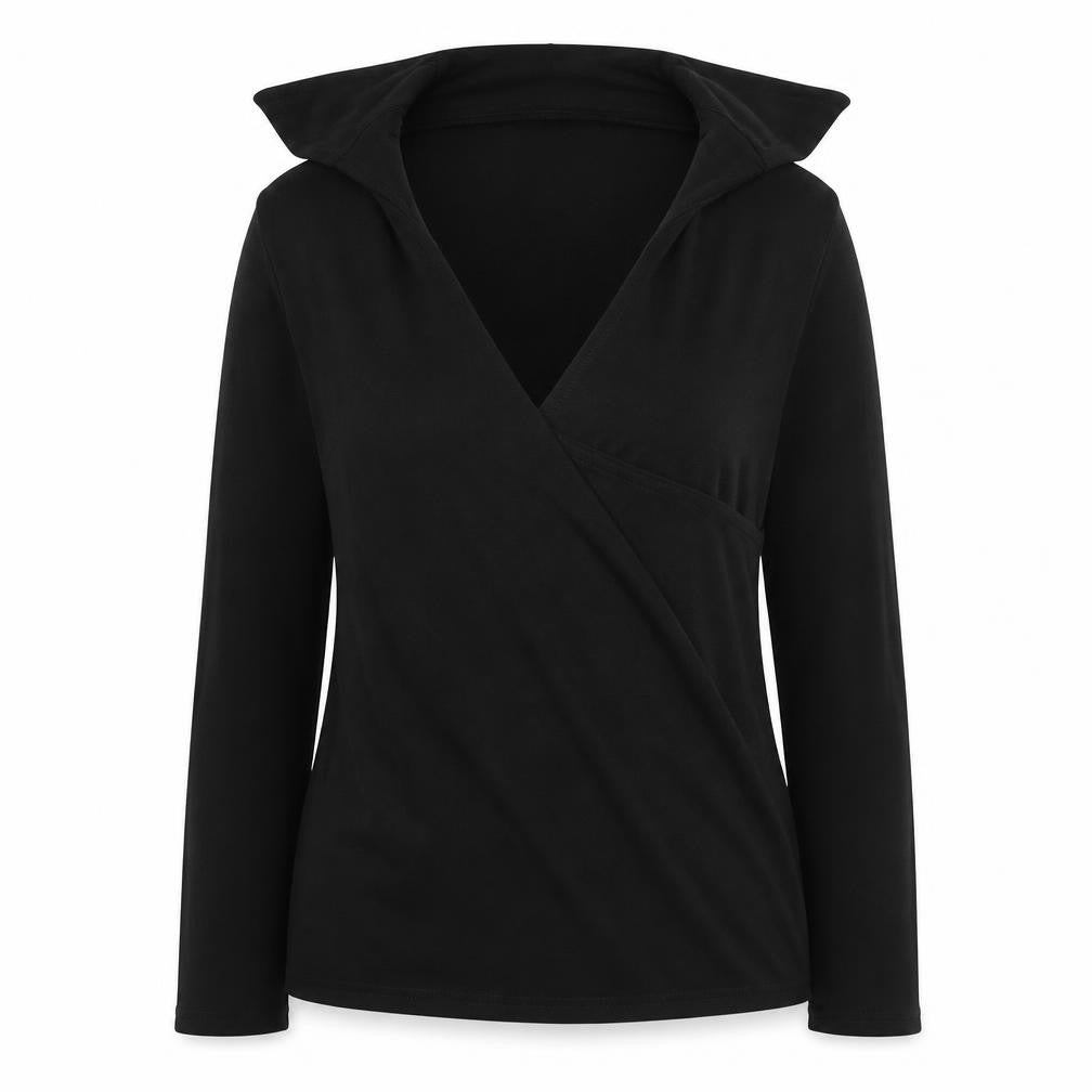 Womens UK Size 10 Boohoo Black Basic Blouse