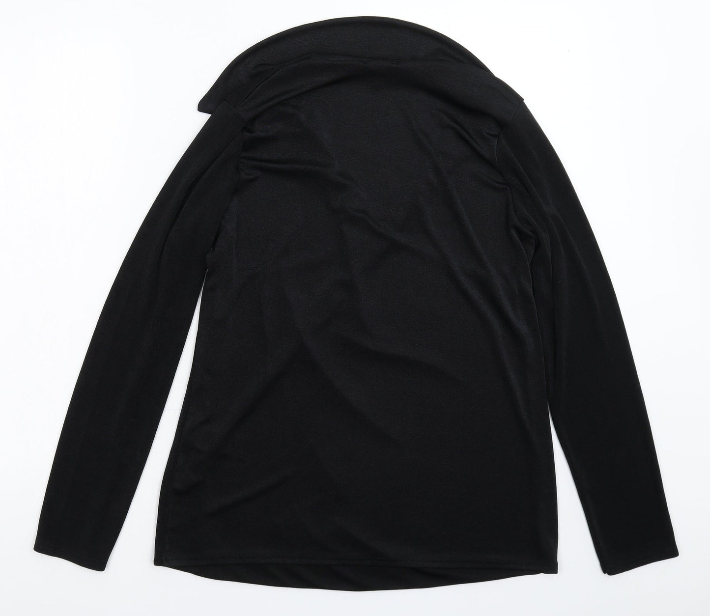 Boohoo Womens Black   Basic Blouse Size 10