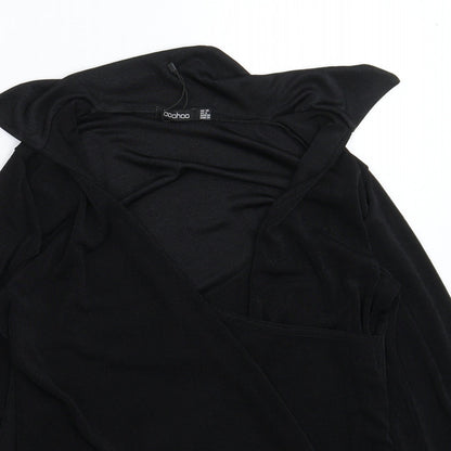 Boohoo Womens Black   Basic Blouse Size 10