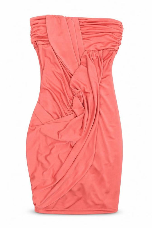 Front view of ASOS women’s pink mini, size UK 10