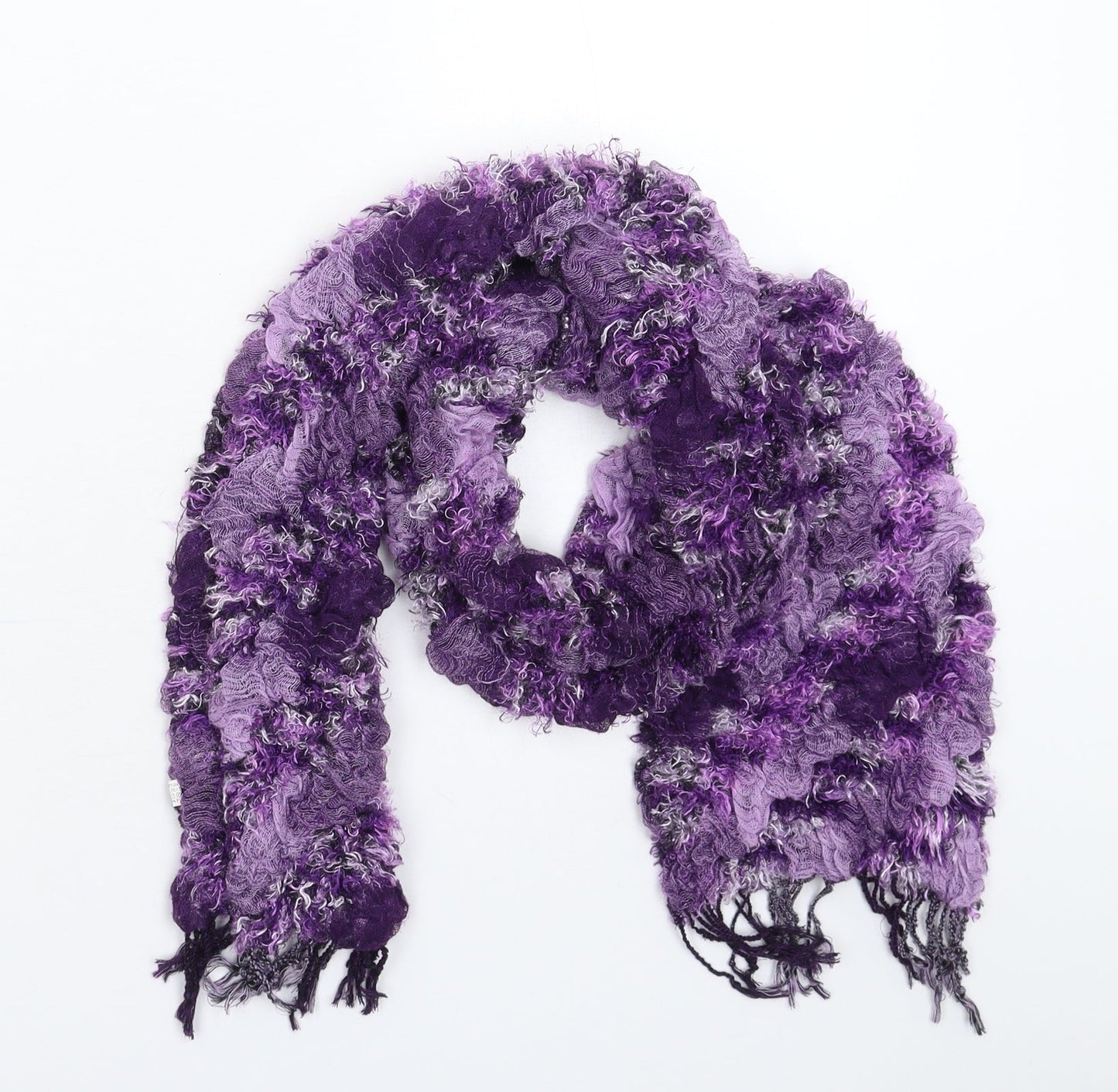 Preworn Womens Purple  Knit  Scarf