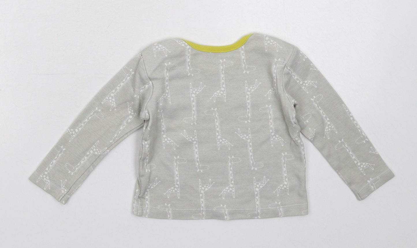 Homegrown Baby Grey   Basic T-Shirt Size 9-12 Months