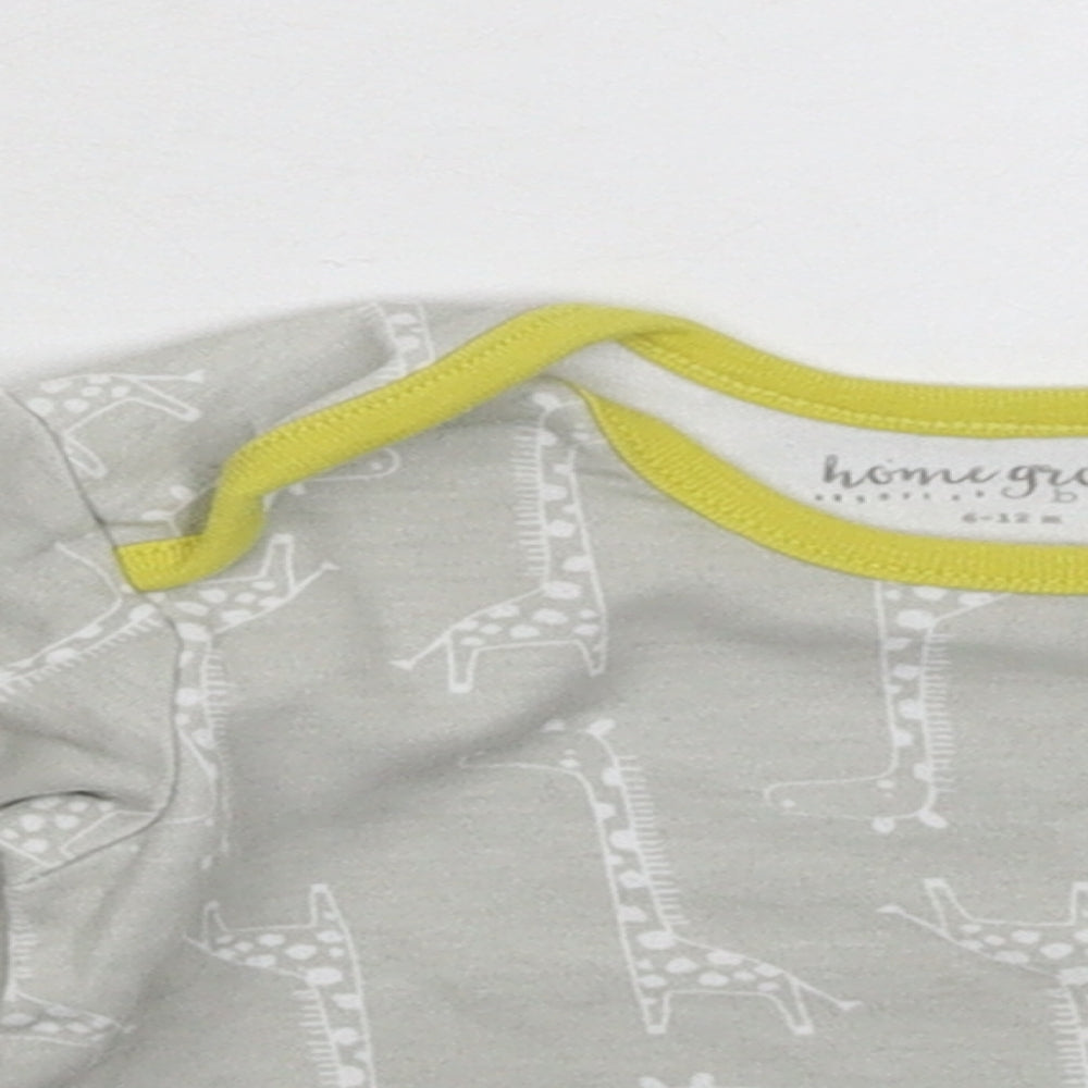 Homegrown Baby Grey   Basic T-Shirt Size 9-12 Months