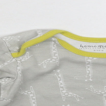 Homegrown Baby Grey   Basic T-Shirt Size 9-12 Months
