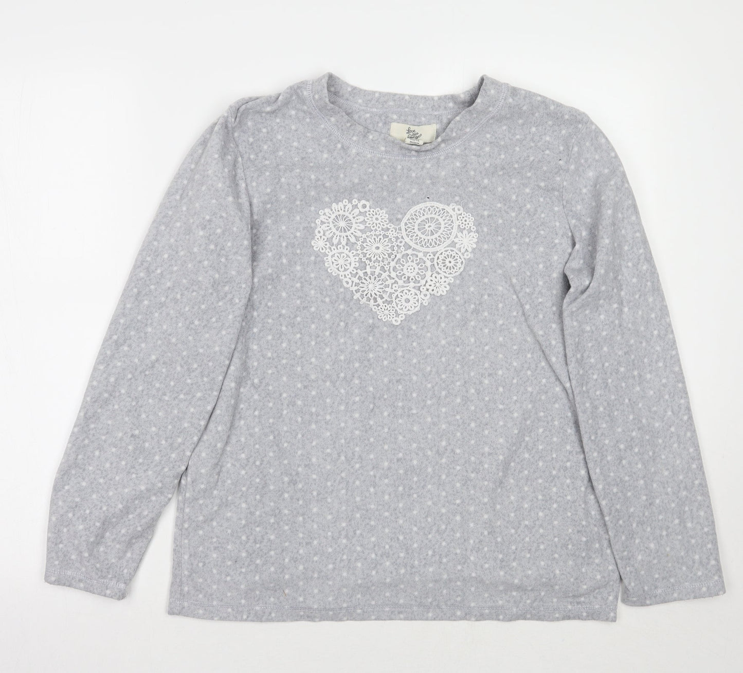 Primark Womens Grey Polka Dot  Pullover Jumper Size 10