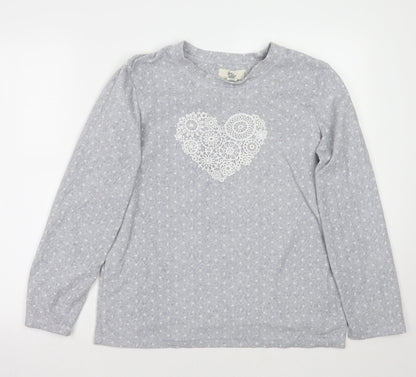 Primark Womens Grey Polka Dot  Pullover Jumper Size 10