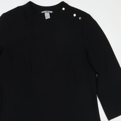 H&M Womens Black   A-Line  Size 10