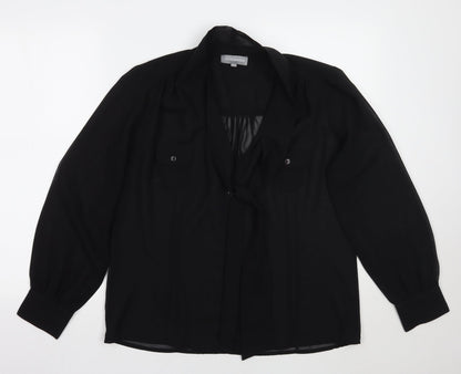 First avenue Womens Black   Basic Blouse Size 12