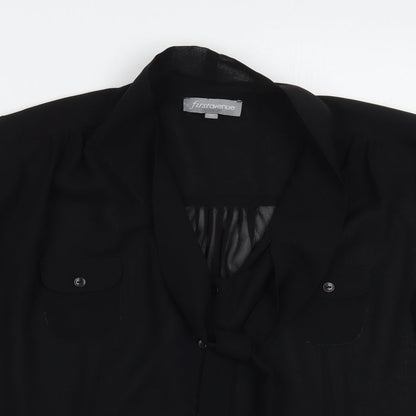 First avenue Womens Black   Basic Blouse Size 12