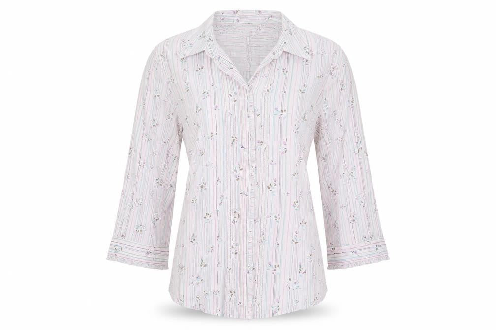 Womens UK Size M Monsoon White Basic Button-Up