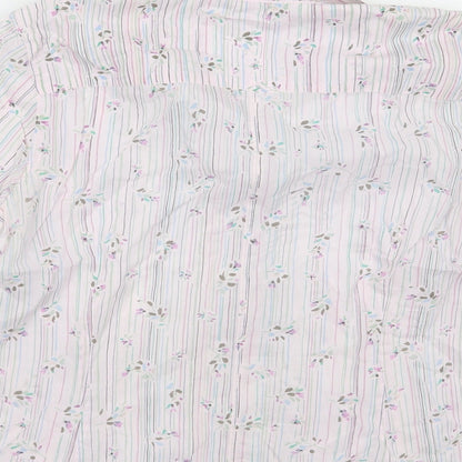 Womens UK Size M Monsoon White Basic Button-Up