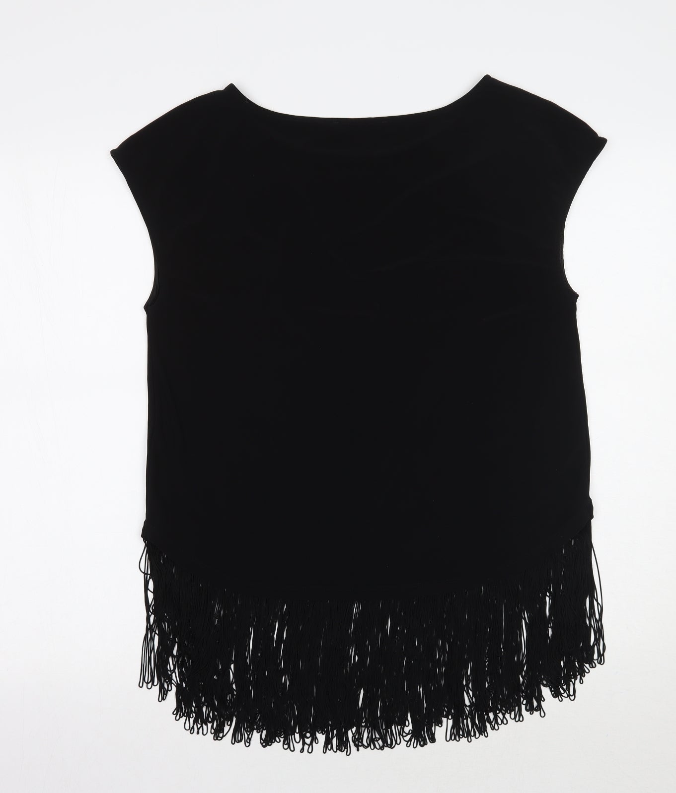 Womens UK Size M Oasis Black Basic T-Shirt