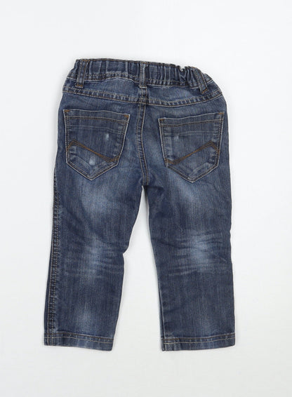 Marks and Spencer Boys Blue   Straight Jeans Size 2 Years