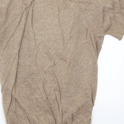 Womens UK Size 10 Atmosphere Brown Cardigan Jumper