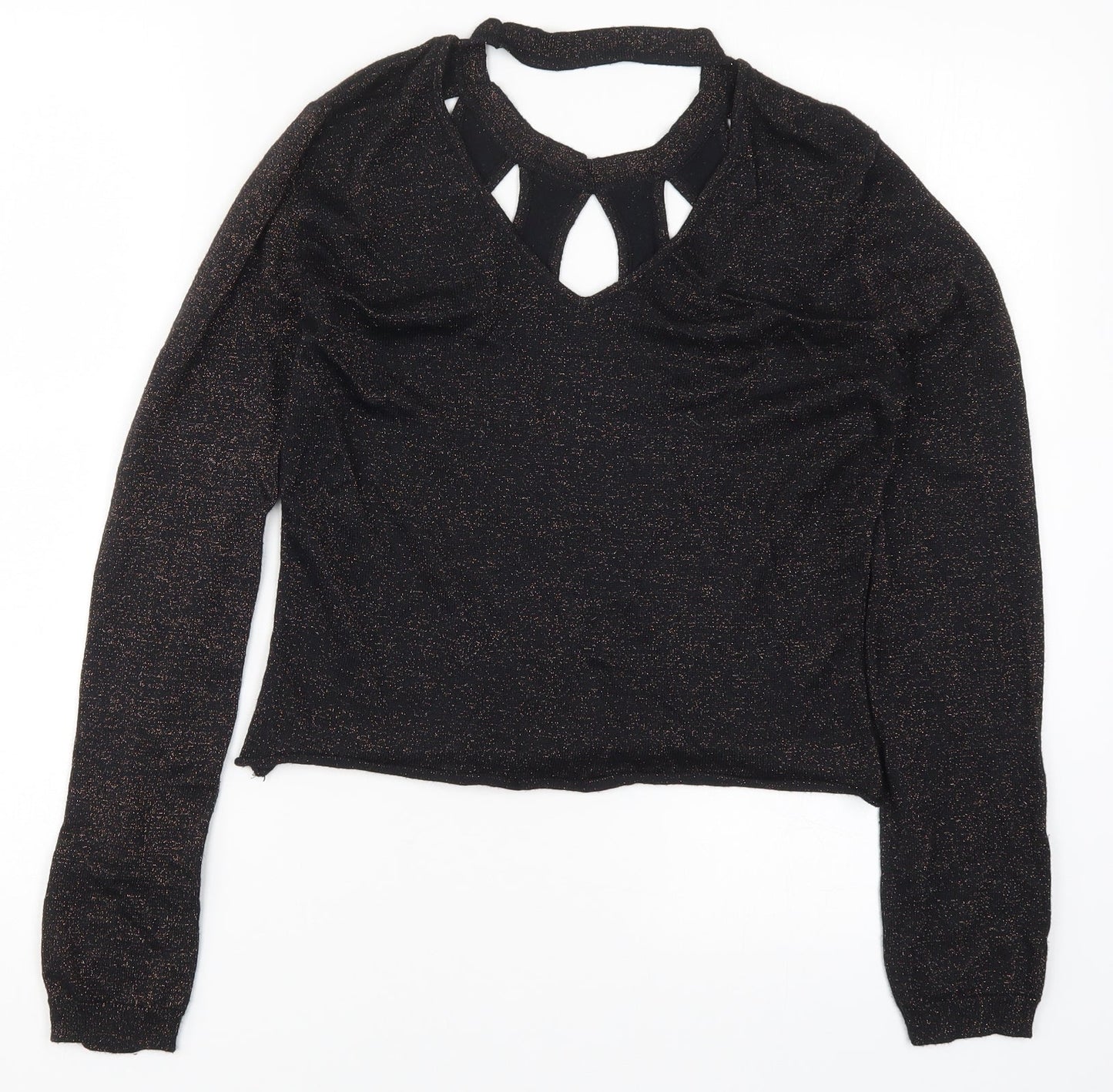 Womens UK Size 10 Amaryllis Black Pullover Jumper
