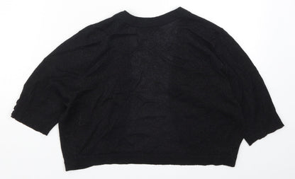 Womens UK Size M M&Co Black Cardigan Jumper
