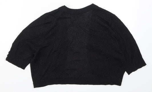 Womens UK Size M M&Co Black Cardigan Jumper