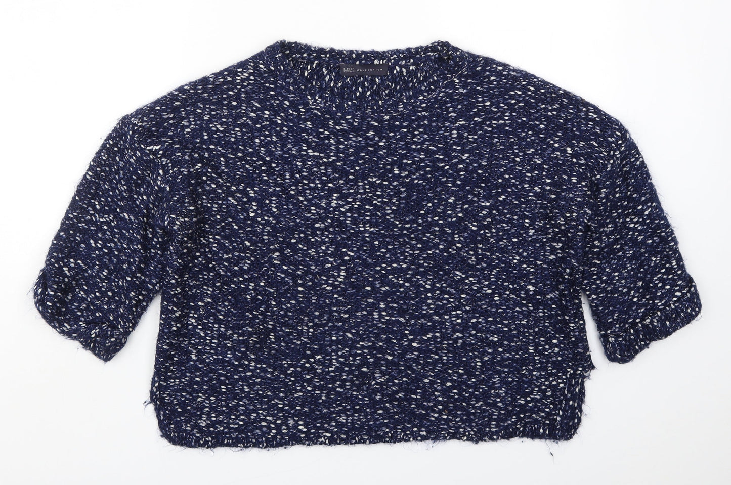 Womens UK Size M Marks and Spencer Blue Pullover Jumper