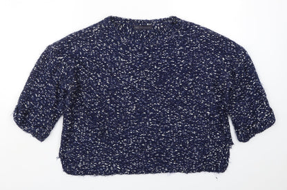 Womens UK Size M Marks and Spencer Blue Pullover Jumper