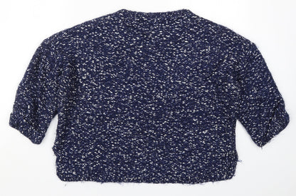 Womens UK Size M Marks and Spencer Blue Pullover Jumper