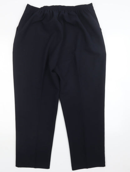 Womens UK Size 18 slimma Regular Fit  Blue Trousers
