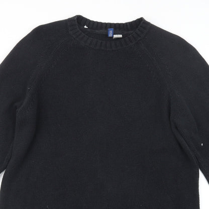 H&M Mens Blue  Knit Pullover Jumper Size S
