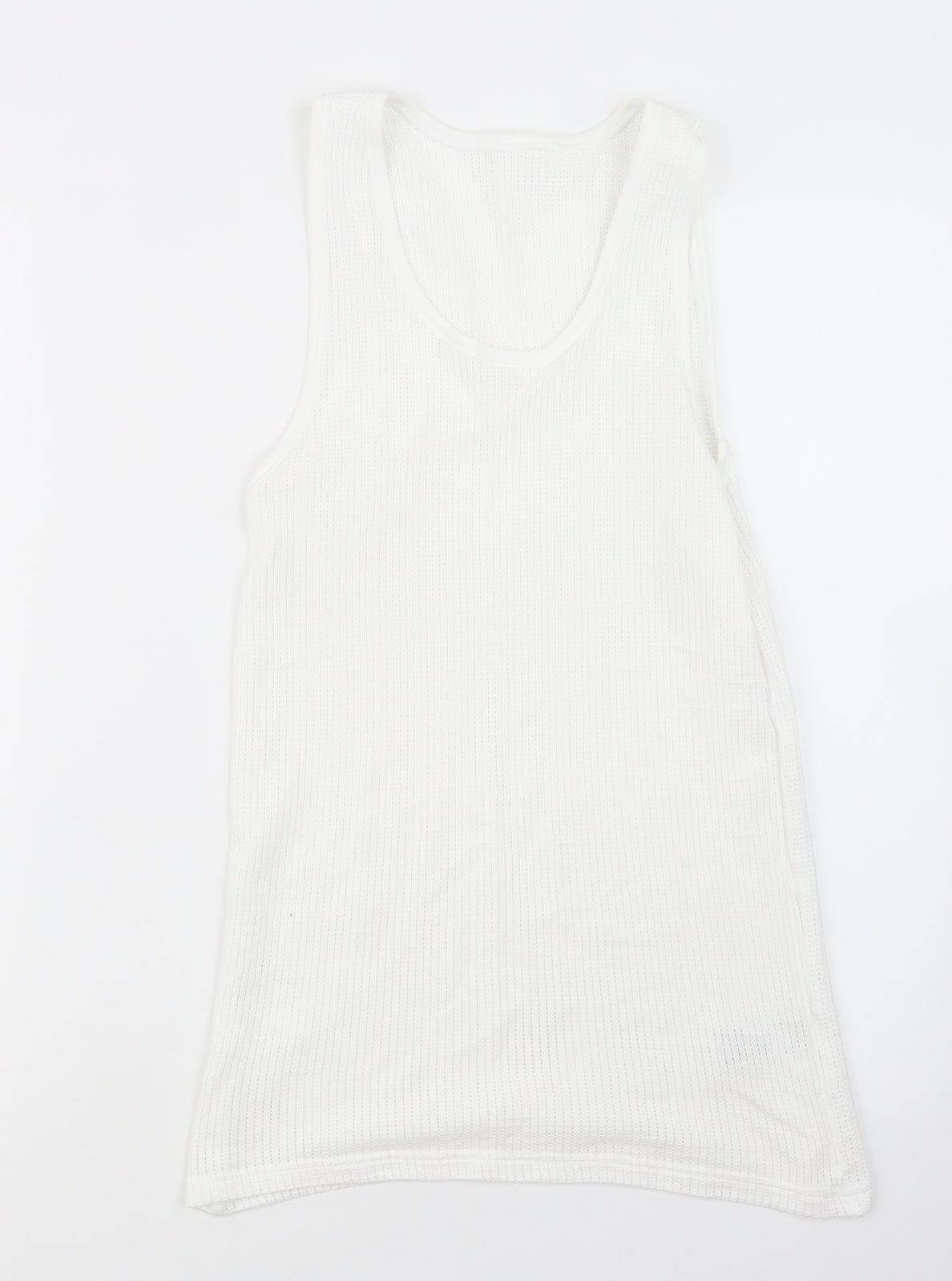 Womens UK Size S Marks and Spencer White Basic T-Shirt